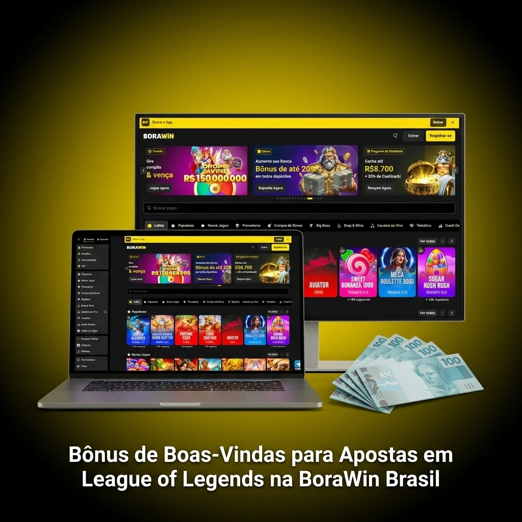 Bônus de boas-vindas BoraWin: 100% até R$3.000 para apostas em League of Legends no Brasil
