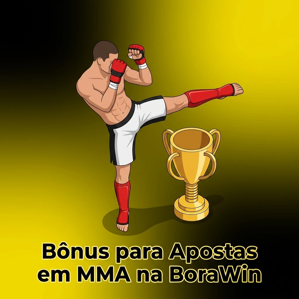 Bônus de boas-vindas BoraWin para apostas em MMA com rollover e condições detalhadas na plataforma