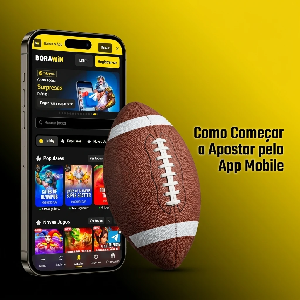 Guia passo a passo para fazer apostas pelo app mobile da BoraWin no celular com facilidade