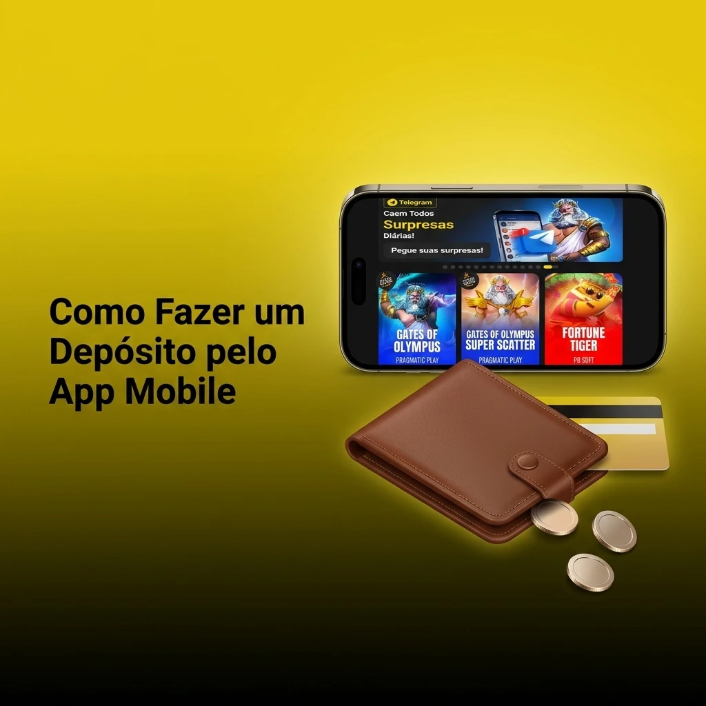 Guia passo a passo para fazer depósito pelo app mobile da BoraWin usando Pix ou criptomoeda