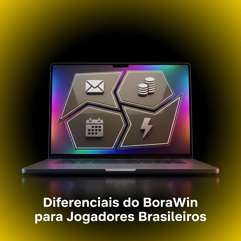 Diferenciais do BoraWin: Pix, bônus de R$3.000, app mobile e suporte em português para jogadores brasileiros.