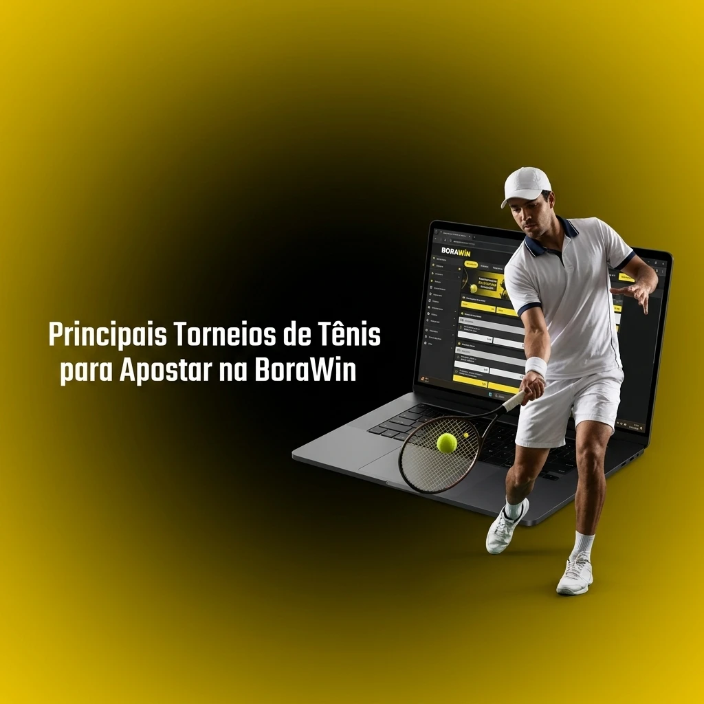 Calendário dos principais torneios de tênis para apostar na BoraWin, incluindo Grand Slams e ATP Finals